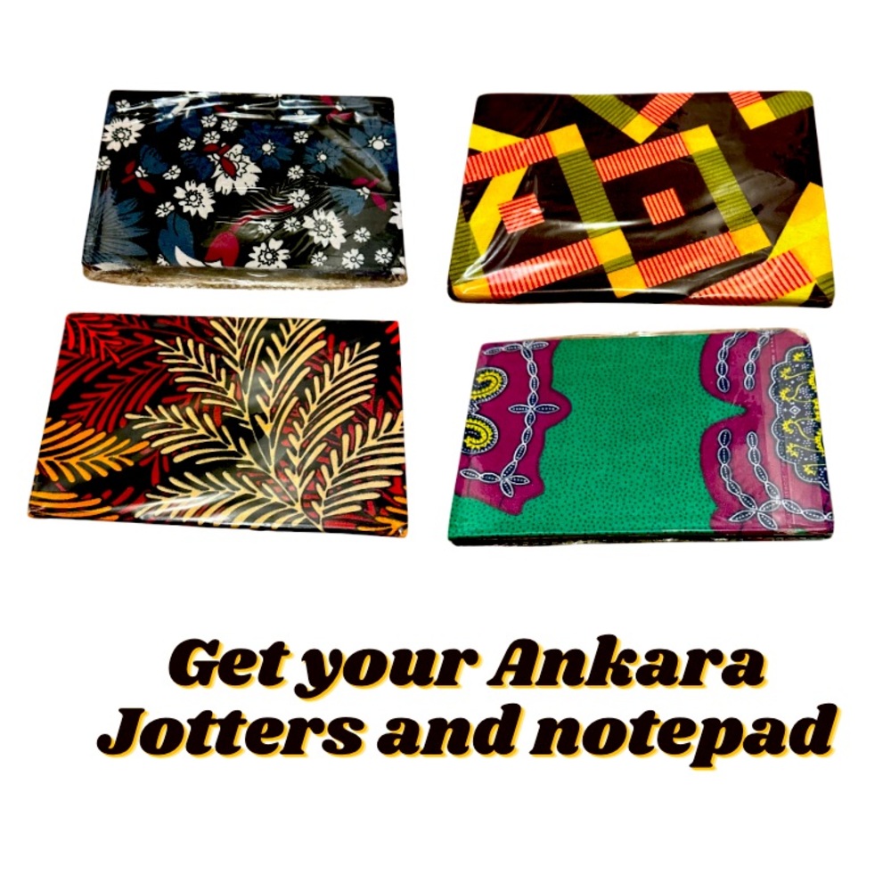 Ankara Mini Jotters/Notepads - 3 pcs